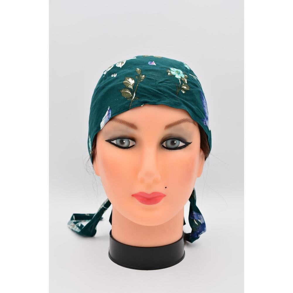 Soul Free Bandana Head Band Green Forrest Birds Floral 100% Rayon NWT